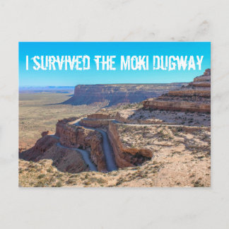 Ik heb de Moki Dugway Post Card overleefd Briefkaart