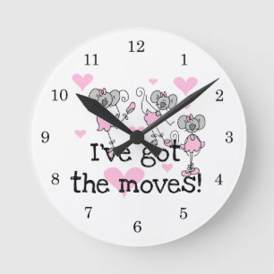 Ik Heb de Moves Ballerina T-shirts en Cadeaus Ronde Klok