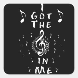 Ik heb de muziek in mijn Sticker