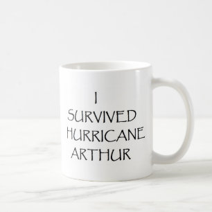 Ik heb de orkaan Arthur overleefd Koffiemok