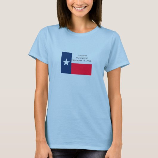 Ik heb de orkaan Ike T-Shirt overleefd (Voorkant)