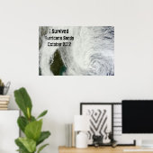 Ik heb de orkaan Sandy Poster overleefd (Thuiskantoor)
