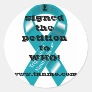 Ik heb de petitie stickers ondertekend...