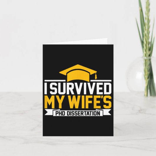 Ik heb de PhD scriptie van mijn vrouw overleefd Kaart (Voorkant)