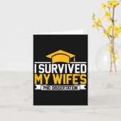Ik heb de PhD scriptie van mijn vrouw overleefd Kaart (Gele Bloem)