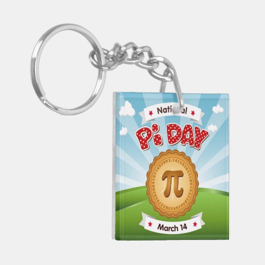 Ik heb de Pie Pi Day Sleutelhanger meegenomen (Voorkant Links)