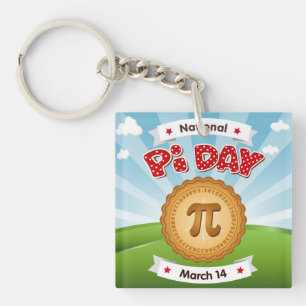 Ik heb de Pie Pi Day Sleutelhanger meegenomen