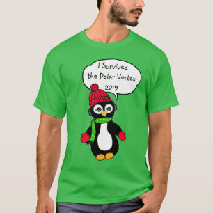 Ik heb de Polar Vortex 2019 Funny Penguin overleef T-shirt