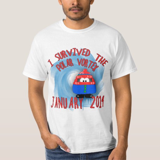 Ik heb de POLAR VORTEX in januari 2014 overleefd T-shirt (Voorkant)