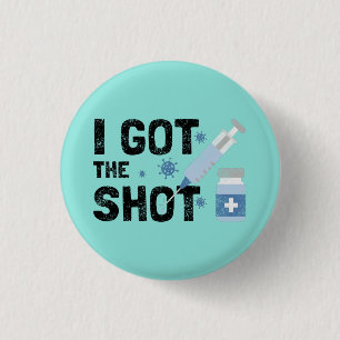 "Ik heb de schotel" - Stop het virus Ronde Button 3,2 Cm
