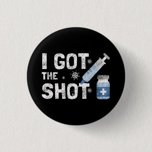 "Ik heb de schotel" - Stop het virus Ronde Button 3,2 Cm