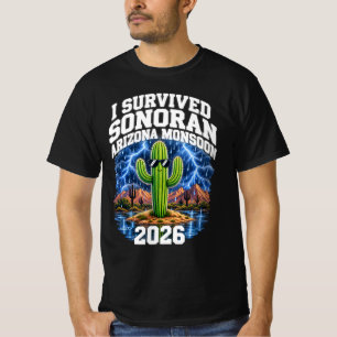 Ik heb de Sonoran Arizona Moesson 2026 Overleefd F T-shirt