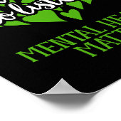 Ik heb de tijd om te luisteren naar geestesziekte poster (Hoek)