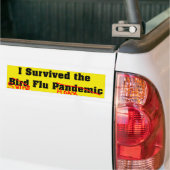 Ik heb de vogelgrieppandemie overleefd bumpersticker (Op Truck)