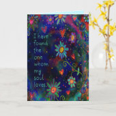 Ik heb de ware Quote Valentijnsdag Kaart (Gele Bloem)