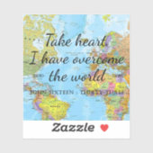 Ik heb de wereld overwonnen. sticker (Vel)