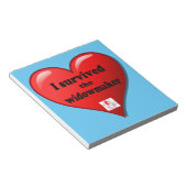 Ik heb de Widowmaker overleefd Notitieblok (Schuin)