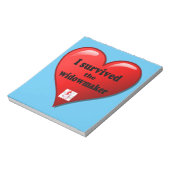 Ik heb de Widowmaker overleefd Notitieblok (Gedraaid)