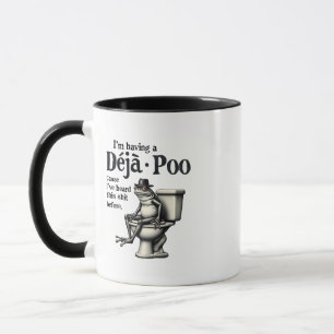 Ik heb Déjà Poo omdat ik deze kikker heb gehoord Mok