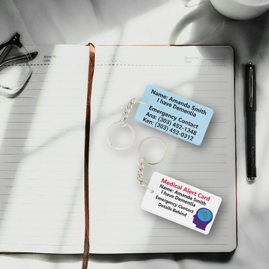 Ik heb Dementie Medisch Alert Sleutelhanger