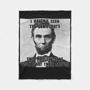 Ik heb Democraten Abe Lincoln 4 juli niet gezien Fleece Deken