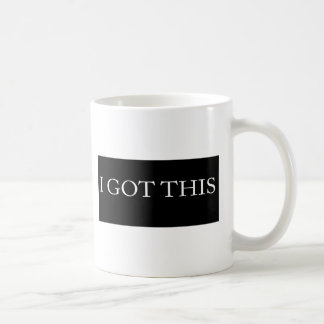 IK HEB DEZE motivatie typografie Koffiemok