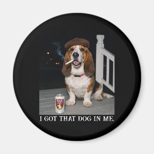 Ik Heb Die Hond In Me, Grappig Basset Hound Meme I Magneet
