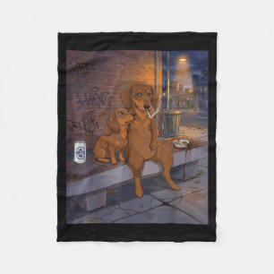 Ik Heb Die Hond In Me Grappige Dachshund Die Bier Fleece Deken
