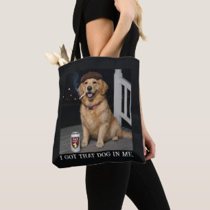 Ik Heb Die Hond In Me, Grappige Golden Retriever M Draagtas