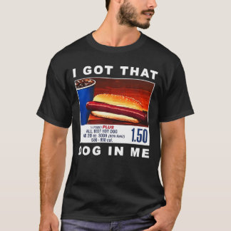 Ik heb die hond in me, grappige hotdogs combo t-shirt