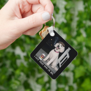 Ik Heb Die Hond In Me, Grappige Poodle Karakter  Sleutelhanger