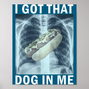 Ik Heb Die Hond In Me Hotdog Röntgenfoto Meme Poster