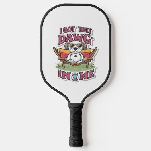 Ik heb die hond in me klassieke T-shirt (7) Pickleball Paddle (Voorkant)