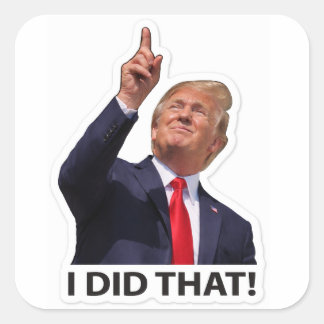 Ik heb die politieke humor meme gemaakt vierkante sticker
