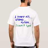 Ik heb Dis... T-shirt (Achterkant)