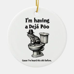 Ik heb dit al eerder gehoord Kikker Keramisch Ornament