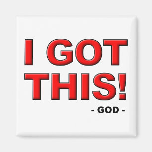 Ik Heb Dit God is de Baas Christelijke Magneet