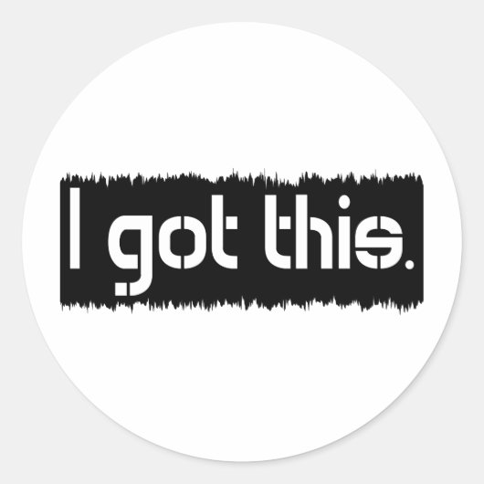 Ik heb dit ronde sticker (Voorkant)