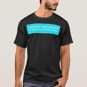Ik heb dit voor hij gek werd, dat beloof ik. Tesla T-shirt