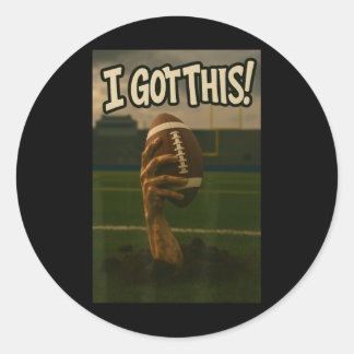 Ik heb dit - Zombie Football Ronde Sticker