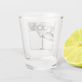 "Ik heb dorst" Happy Hour Shot Glas (Achterkant)