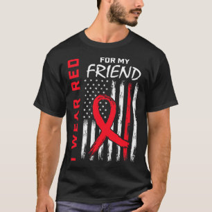 Ik heb Draag voor mijn vriend Heart Disease Awaren T-shirt