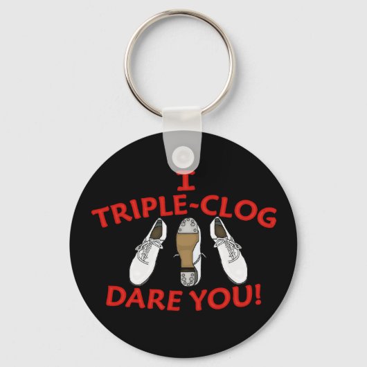 Ik heb drie clog met jou. sleutelhanger (Voorkant)