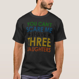 Ik Heb Drie Dochters Retro Vader T-shirt