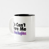 Ik heb drie dochters. tweekleurige koffiemok (Voorkant links)