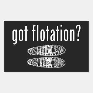 Ik heb drijfschoenen rechthoekige sticker