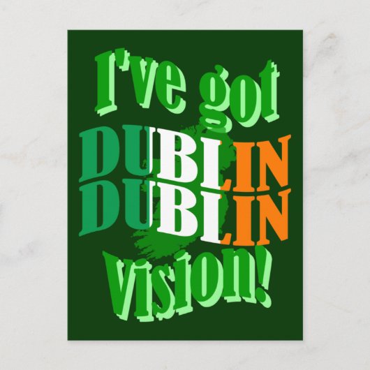 Ik heb Dublin visie Briefkaart (Voorkant)
