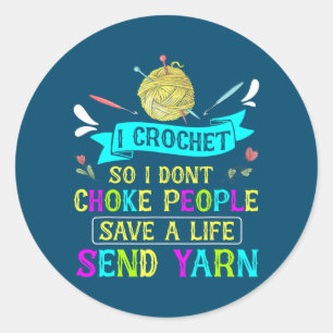 Ik heb dus geen mensen gekropen. ronde sticker