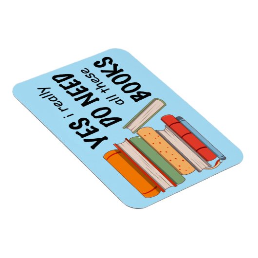 Ik heb echt al deze boeken Magnet nodig Magneet (Rechterzijde)