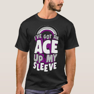 Ik heb een aas in mijn Sleeve Asexual Pride Rainbo T-shirt